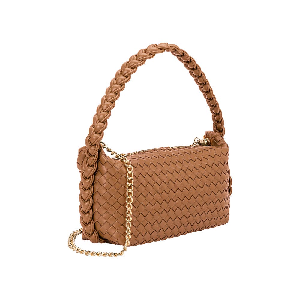 Alma Tan Recycled Vegan Top Handle Bag