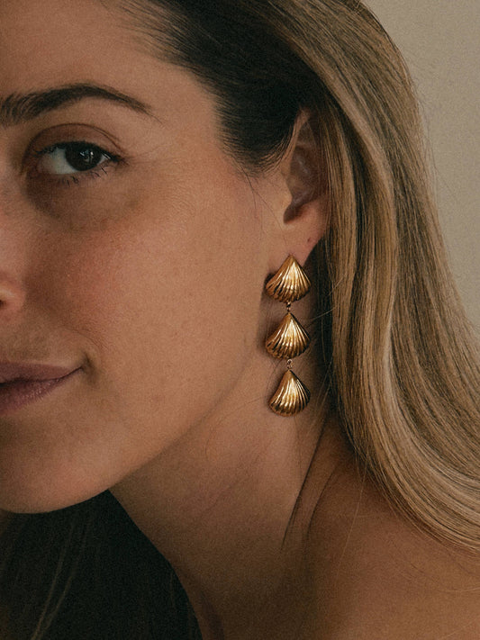 Sirena Shell Drop Earrings