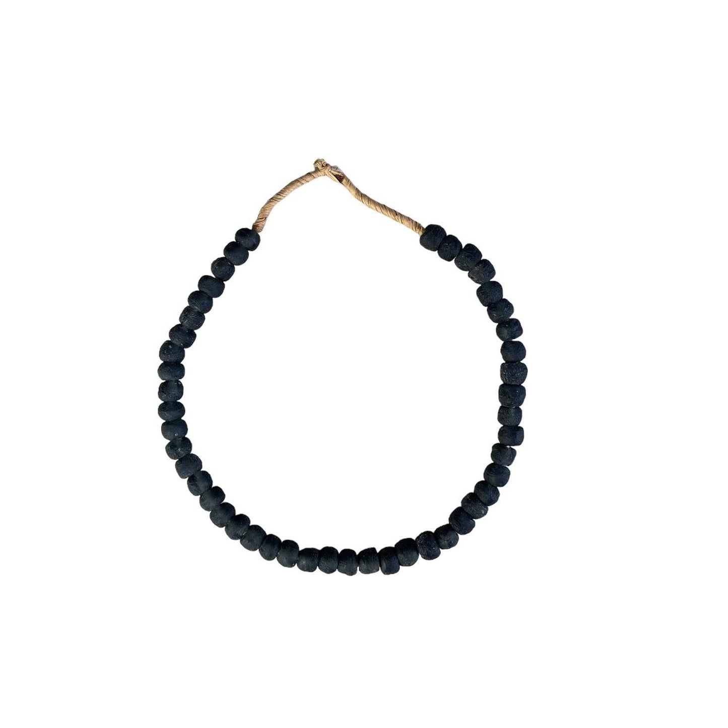 Recycled Glass Beads: Black / Small