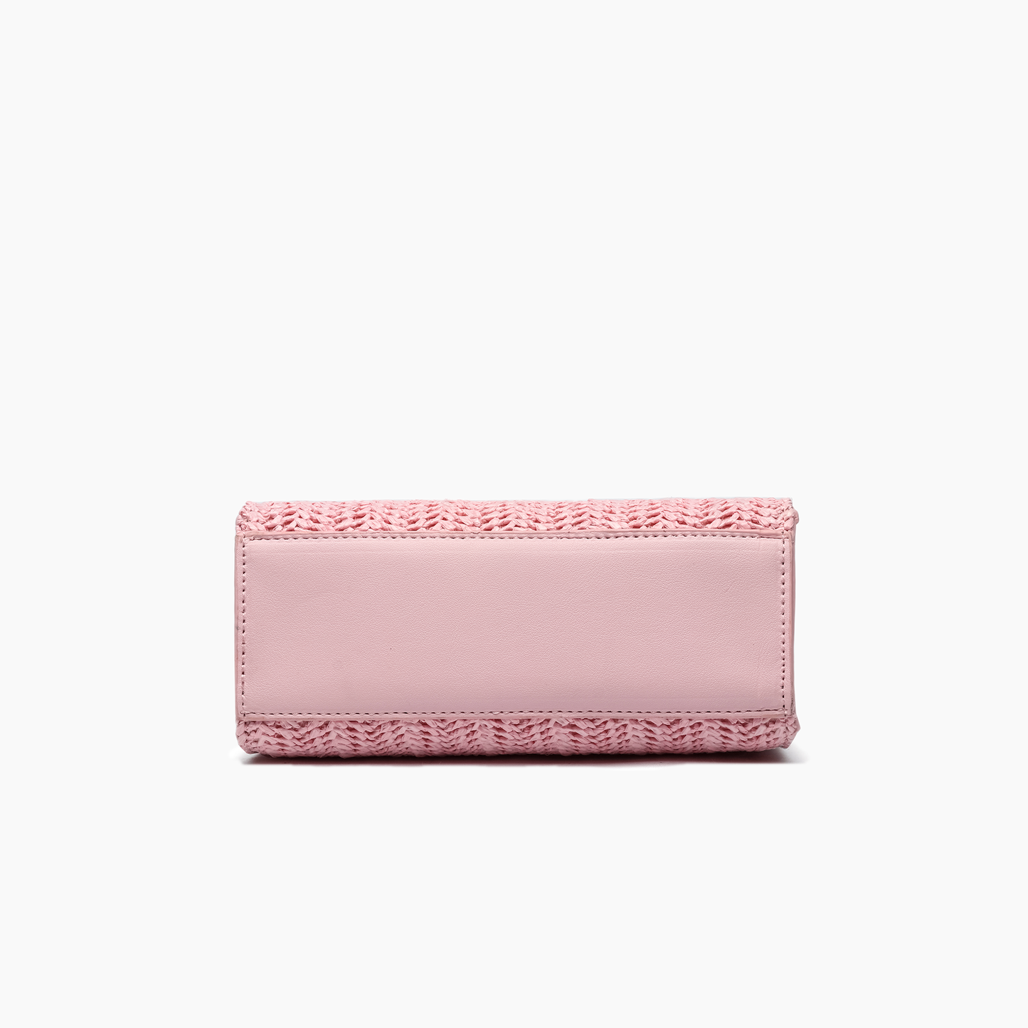 Stella Straw Crossbody Purse: Blush