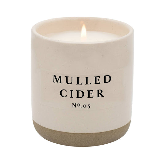 Mulled Cider Soy Candle - Cream Stoneware Jar - 12 oz - 15% Off