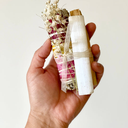 Healing Floral Sage Smudge Bundle