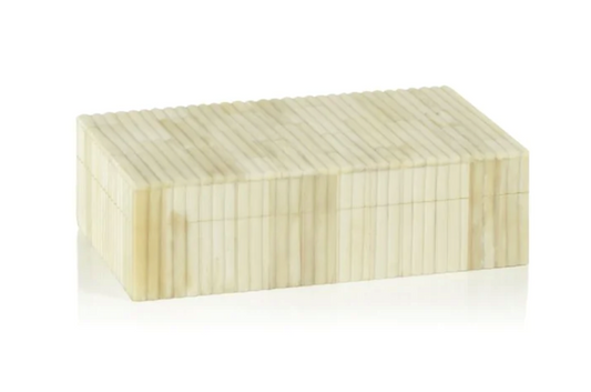 Ribbed Bone Inlaid Box