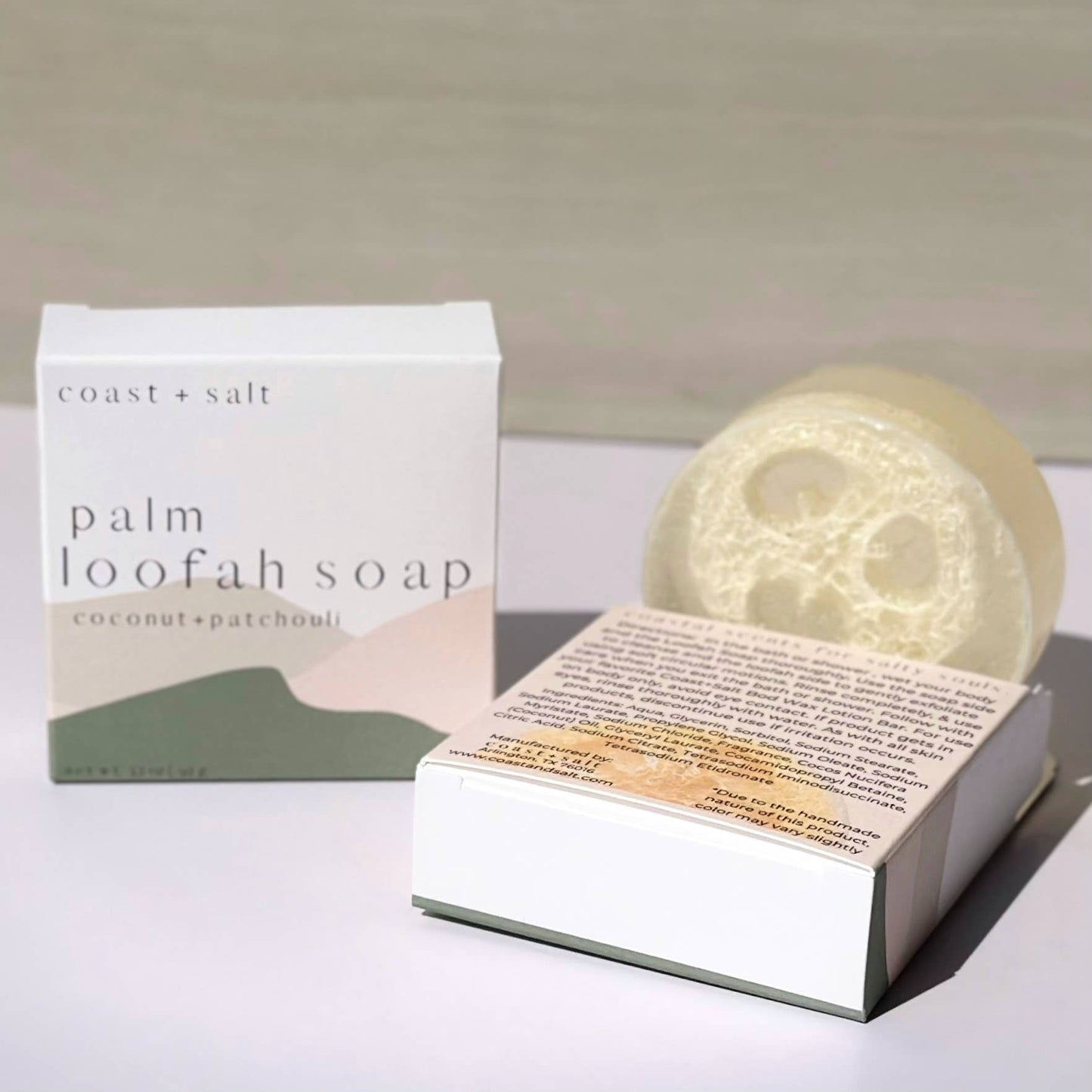 Palm Loofah Soap - Coconut and Patchouli