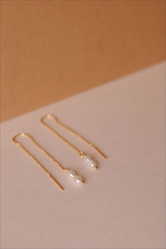 Delicate Pearl Threaders