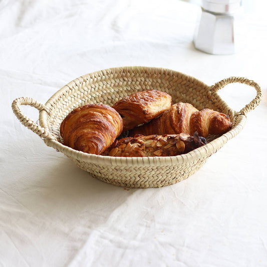 Moroccan Straw Woven Plate - Small