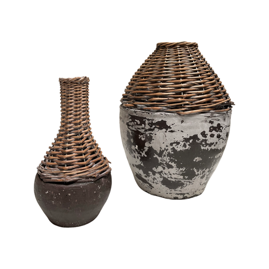 Rustic Pots - Set of 2